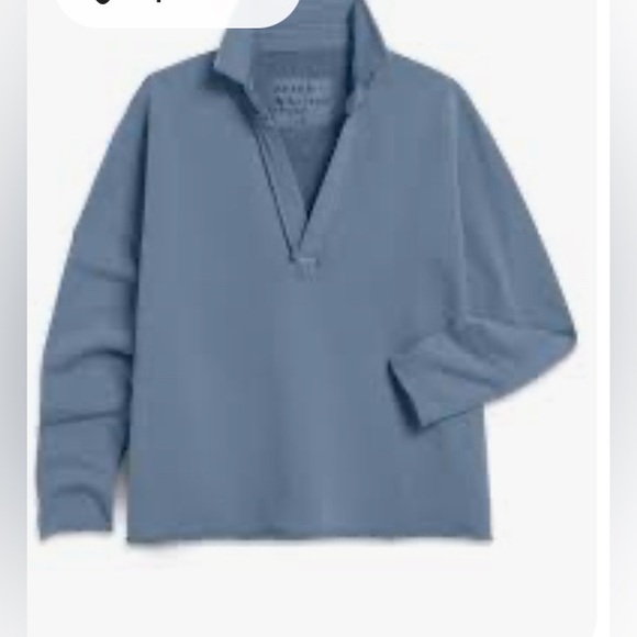 $168 New Frank & Eileen PATRICK Popover Henley Slate Blue  Long Sleeve Top Sz XL - Picture 4 of 11